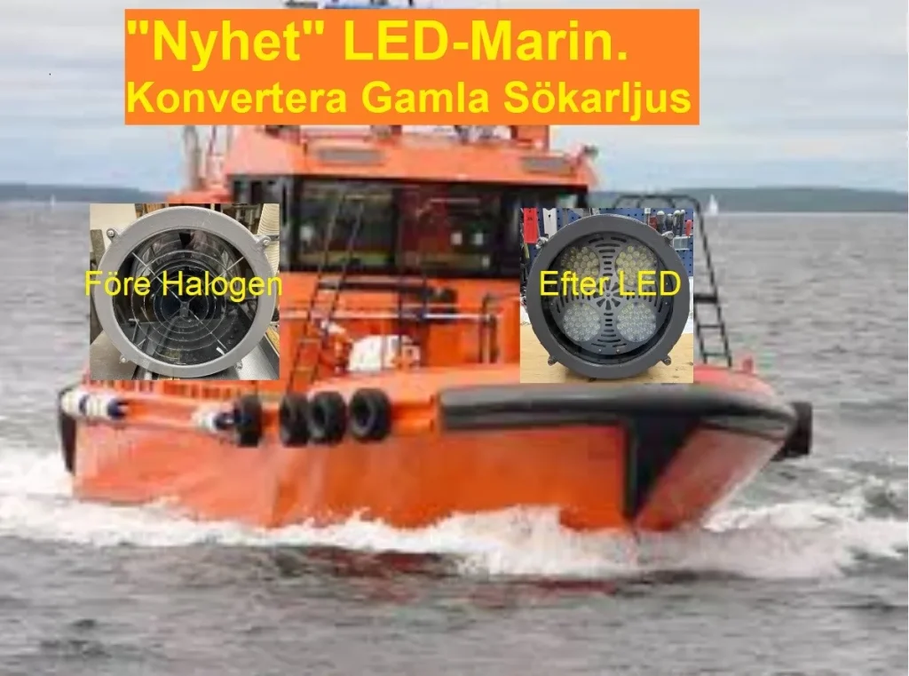 Konvertera sökarljus till LED